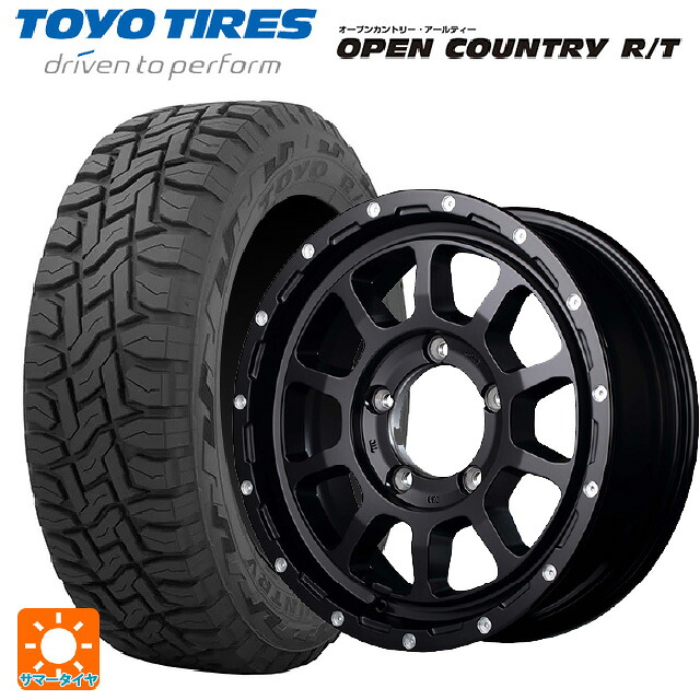 スズキ ジムニーノマド(JC74W)用 215/70R16 100Q トーヨー オープンカントリー RT ブラックレター エムアイディー ナイトロパワー M10パーシングJ セミグロスブラック／マシニング 新品サマータイヤホイール 4本セット
