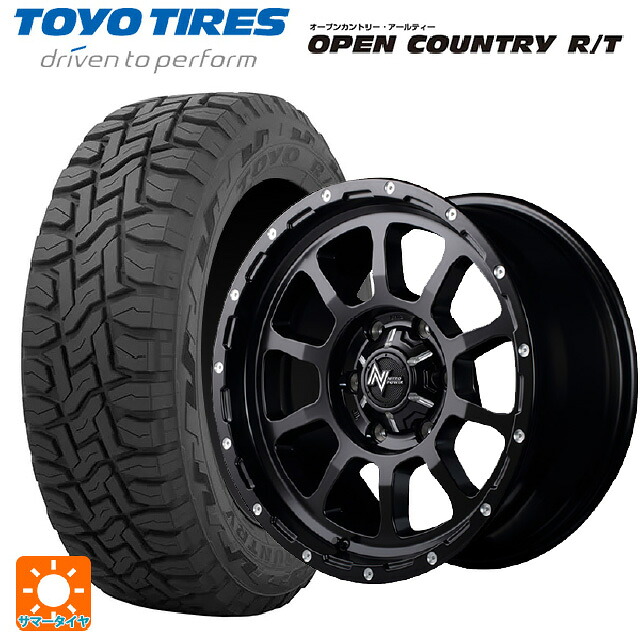 スズキ ジムニーシエラ(74系)用 215/70R16 100Q トーヨー オープンカントリー RT ブラックレター エムアイディー ナイトロパワー M10パーシング セミグロスブラック／マシニング 新品サマータイヤホイール 5本セット