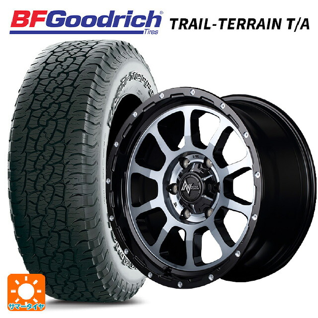ミツビシ トライトン(GSRグレード)(LC2T)用 265/65R17 112T BFグッドリッチ トレイルテレーン T/A ホワイトレター 正規品 エムアイディー ナイトロパワー M10パーシング ブラック／ＤＣ＋マシニング／ブラッククリア 新品サマータイヤホイール 4本セット 150,990円