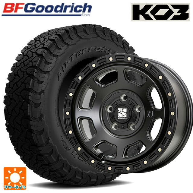 215/65R16 103/100S BFグッドリッチ オールテレーン TA KO3 ブラックレター 正規品 エムエルジェイ エクストリームJ XJ07 Satin Black 16-5.5J 国産車用 サマータイヤホイール4本セット|タイヤホイール専門店コニシタイヤ
