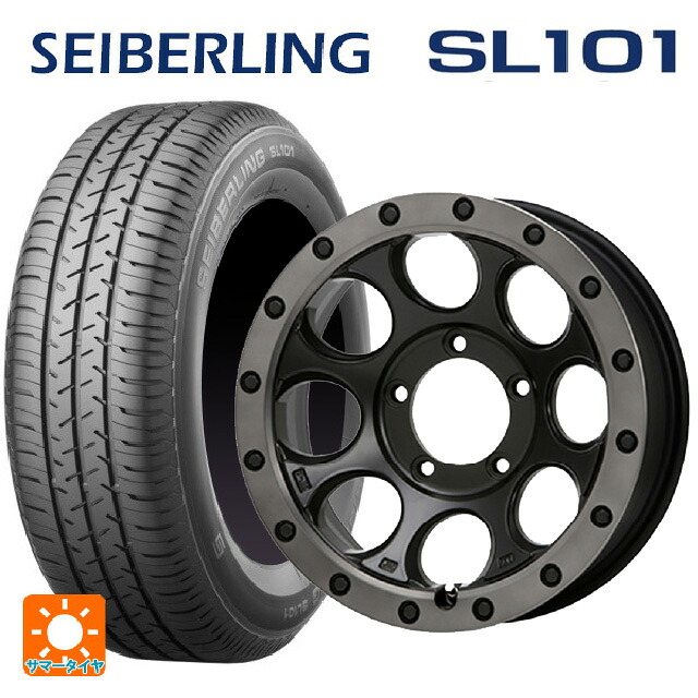 215/65R16 98S セイバーリング セイバーリング SL101(ブリヂストン工場生産） エムエルジェイ エクストリームJ XJ03 Flat Black Smoke 16-5.5J 国産車用 サマータイヤホイール4本セット