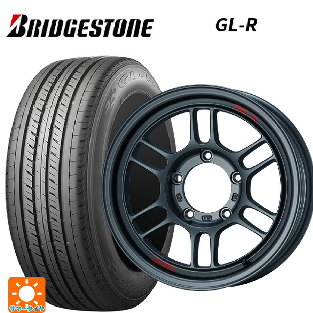 215/65R16 109/107R ブリヂストン GL-R 正規品 エンケイ オールロード RPT1 マットダークガンメタリック 16-5.5J 国産車用 サマータイヤホイール4本セット