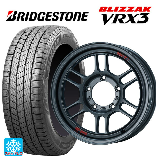スズキ ジムニーノマド(JC74W)用 215/70R16 100Q ブリヂストン ブリザック VRX3 正規品 エンケイ オールロード RPT1 マットダークガンメタリック 新品スタッドレスタイヤホイール 5本セット