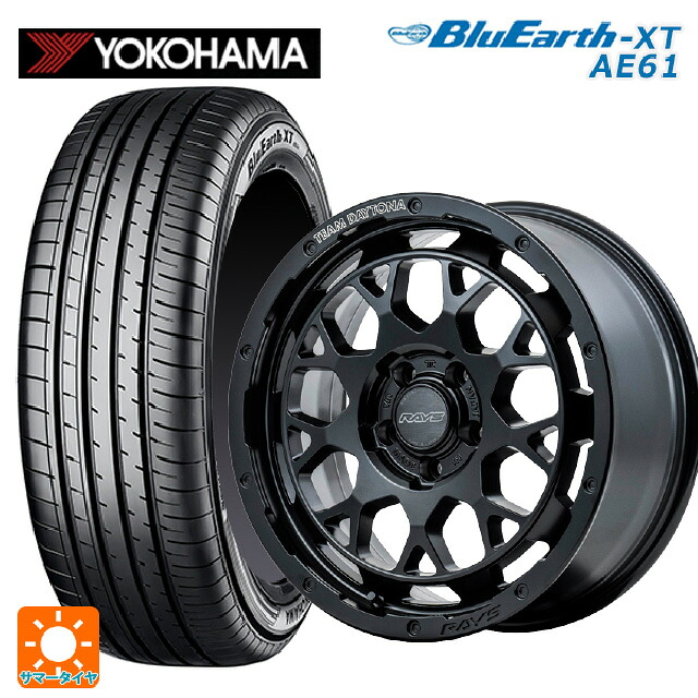 225/50R18 95V ヨコハマ ブルーアースXT AE61 レイズ チームデイトナ M9+ BOJ 18-7.5J 国産車用 サマータイヤホイール4本セット