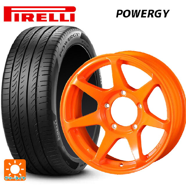 215/65R16 98H ピレリ パワジー 正規品 ドゥオール CST ゼロワンハイパー +J 鋳出しロゴ 蛍光オレンジ 16-6J 国産車用 サマータイヤホイール4本セット|タイヤホイール専門店コニシタイヤ