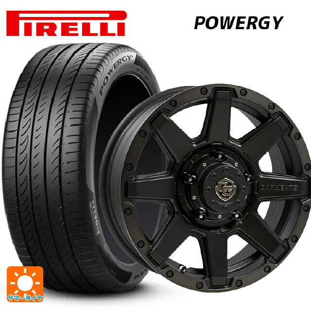 215/65R16 98H ピレリ パワジー 正規品 ウェッズ クロスオーバー ガーメンツ スタイルU マットブラッククリア 16-5.5J 国産車用 サマータイヤホイール4本セット｜タイヤホイール専門店コニシタイヤ