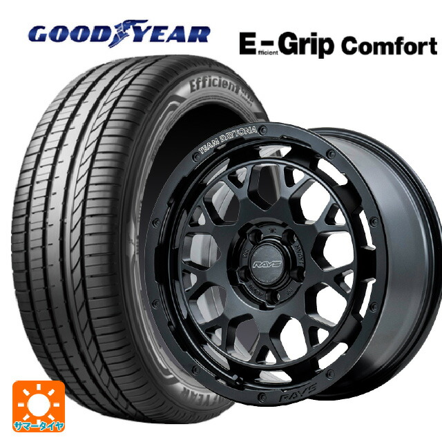 スバル WRX S4(VBH)用 255/40R18 99W XL グッドイヤー エフィシェントグリップ コンフォート レイズ チームデイトナ M9+ BOJ 新品サマータイヤホイール 4本セット
