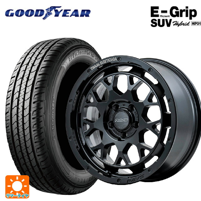 175/80R16 91S グッドイヤー エフィシェントグリップSUV HP01 レイズ チームデイトナ M9+ BOJ 16-5.5J 国産車用 サマータイヤホイール4本セット