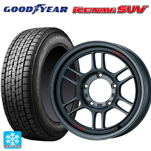 スズキ ジムニーノマド(JC74W)用 225/70R16 103Q グッドイヤー アイスナビ SUV エンケイ オールロード RPT1 マットダークガンメタリック 新品スタッドレスタイヤホイール 4本セット