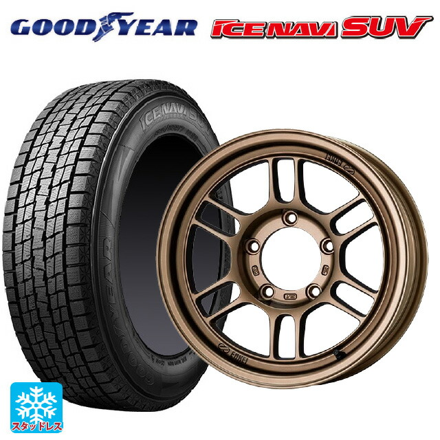 スズキ ジムニーノマド(JC74W)用 225/70R16 103Q グッドイヤー アイスナビ SUV エンケイ オールロード RPT1 マットブロンズ 新品スタッドレスタイヤホイール 4本セット