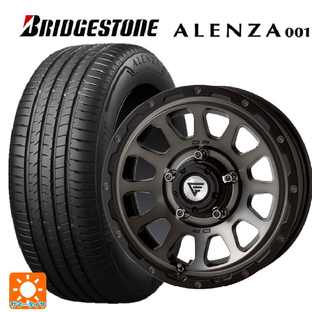 215/65R16 98H ブリヂストン アレンザ001 正規品 エクシズルライン デルタフォース オーバル マットスモークポリッシュ 16-6J 国産車用 サマータイヤホイール4本セット