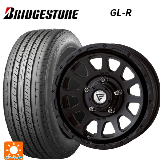 215/65R16 109/107R ブリヂストン GL-R 正規品 エクシズルライン デルタフォース オーバル マットブラック 16-5.5J 国産車用 サマータイヤホイール4本セット|タイヤホイール専門店コニシタイヤ