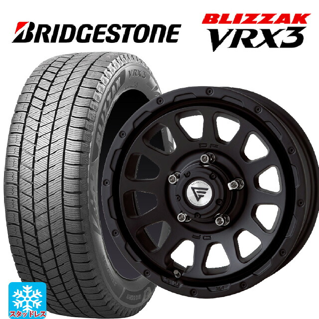 在庫有 215/65R16 98Q ブリヂストン ブリザック VRX3 正規品 # エクシズルライン デルタフォース オーバル マットブラック 16-5.5J 国産車用 スタッドレスタイヤホイール4本セット|タイヤホイール専門店コニシタイヤ