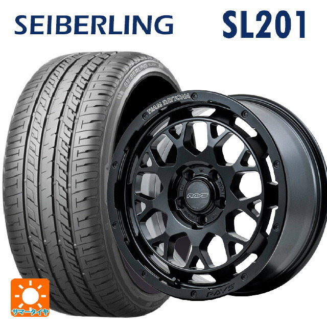 225/55R17 101V XL セイバーリング セイバーリング SL201(ブリヂストン工場生産) レイズ チームデイトナ M9+ BOJ 17-7J 国産車用 サマータイヤホイール4本セット|タイヤホイール専門店コニシタイヤ