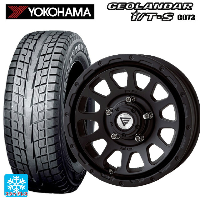 2025年製 215/65R16 98Q ヨコハマ ジオランダー ITS G073 正規品 エクシズルライン デルタフォース オーバル # マットブラック 16-5.5J 国産車用 スタッドレスタイヤホイール4本セット 108,240円