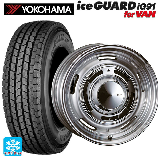 スズキ ジムニーノマド(JC74W)用 225/75R16 118/116L ヨコハマ アイスガード IG91 for VAN クリムソン ディーン クロスカントリー バーニッシュグレー 新品スタッドレスタイヤホイール 5本セット
