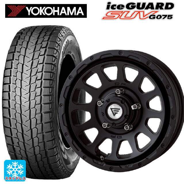スズキ ジムニーノマド(JC74W)用 2025年製 215/70R16 100Q ヨコハマ アイスガードSUV G075 # エクシズルライン デルタフォース オーバル マットブラック 新品スタッドレスタイヤホイール 4本セット