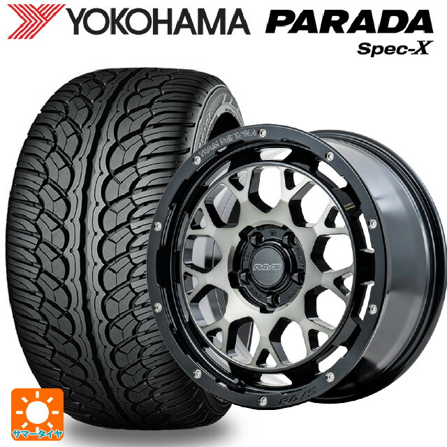 235/60R18 103V ヨコハマ パラダ PA02 レイズ チームデイトナ M9+ BEL 18-7.5J 国産車用 サマータイヤホイール4本セット