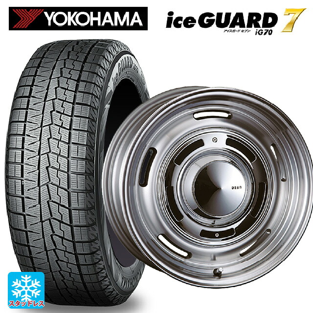 175/60R16 82Q ヨコハマ アイスガード7(IG70) # クリムソン ディーン クロスカントリー バーニッシュグレー 16-6.5J 国産車用 スタッドレスタイヤホイール4本セット