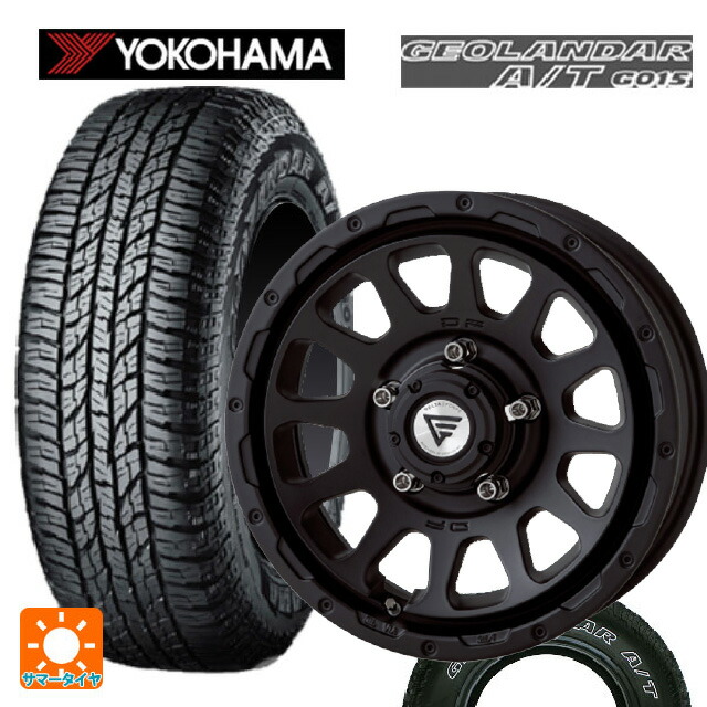 225/75R16 115/112R ヨコハマ ジオランダー A/T G015 ホワイトレター 正規品 エクシズルライン デルタフォース オーバル # マットブラック 16-5.5J 国産車用 サマータイヤホイール4本セット