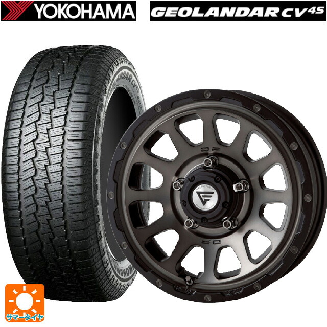 スズキ ジムニーノマド(JC74W)用 235/70R16 106H ヨコハマ ジオランダー CV G058 正規品 エクシズルライン デルタフォース オーバル マットスモークポリッシュ 新品サマータイヤホイール 4本セット