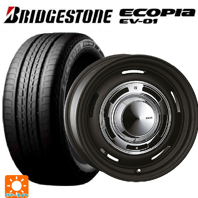 トヨタ アクア(PK11/PK10系)用 185/65R15 92H XL ブリヂストン エコピア EV-01 正規品 クリムソン ディーン クロスカントリー マットブラック 新品サマータイヤホイール 4本セット｜タイヤホイール専門店コニシタイヤ