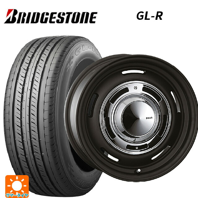 215/65R16 109/107R ブリヂストン GL-R 正規品 クリムソン ディーン クロスカントリー マットブラック 16-5.5J 国産車用 サマータイヤホイール4本セット