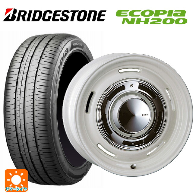 ニッサン ノートオーラ(E13)用 195/65R15 91H ブリヂストン エコピア NH200 正規品 クリムソン ディーン クロスカントリー マーガレットホワイト 新品サマータイヤホイール 4本セット|タイヤホイール専門店コニシタイヤ