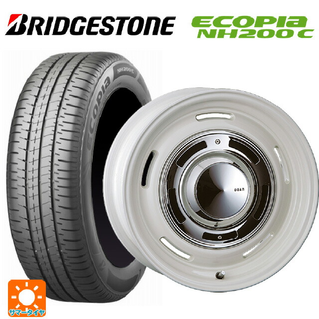 165/65R14 79S ブリヂストン エコピア NH200C 正規品 クリムソン ディーン クロスカントリー マーガレットホワイト 14-5J 国産車用 サマータイヤホイール4本セット｜タイヤホイール専門店コニシタイヤ
