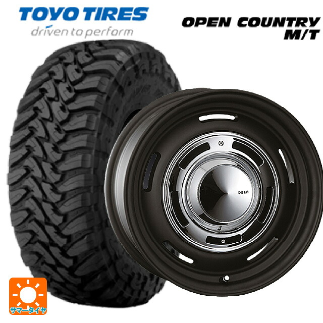 トヨタ ランドクルーザー300(300系)用 275/70R18 125/122P トーヨー オープンカントリー MT ブラックレター # クリムソン ディーン クロスカントリー マットブラック 新品サマータイヤホイール 4本セット