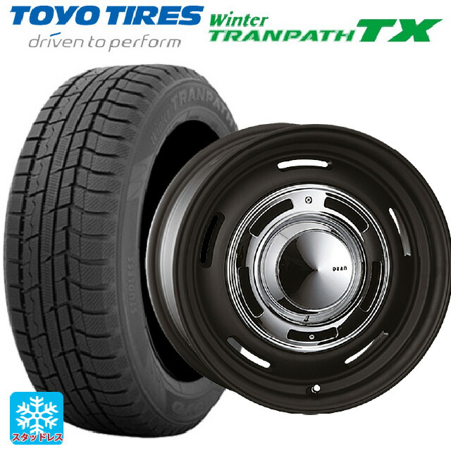 2024年製 165/65R14 79Q トーヨー ウインタートランパス TX # クリムソン ディーン クロスカントリー マットブラック 14-4.5J 国産車用 スタッドレスタイヤホイール4本セット