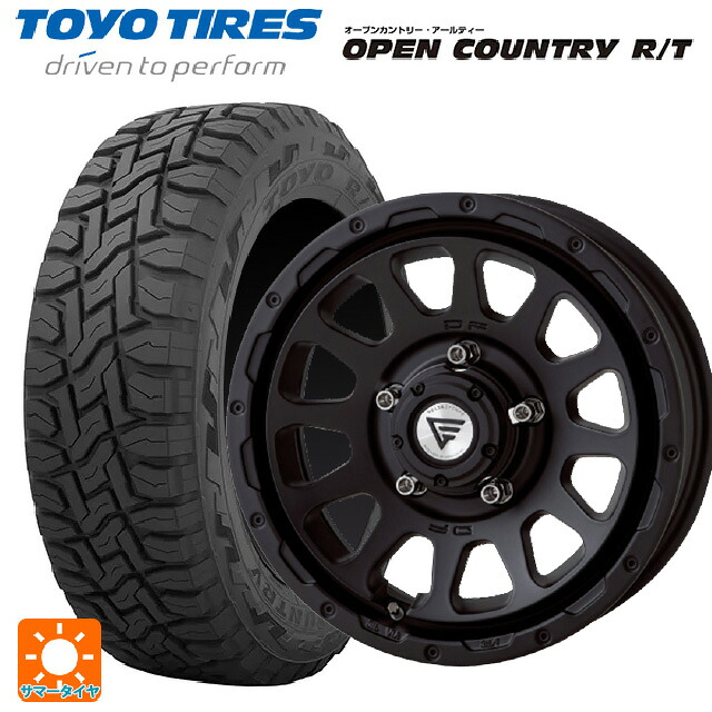 スズキ ジムニー(64系)用 215/70R16 100Q トーヨー オープンカントリー RT ブラックレター エクシズルライン デルタフォース オーバル # マットブラック 新品サマータイヤホイール 5本セット