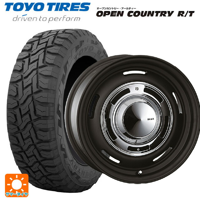スズキ ジムニー(64系)用 215/70R16 100Q トーヨー オープンカントリー RT ブラックレター クリムソン ディーン クロスカントリー マットブラック 新品サマータイヤホイール 5本セット