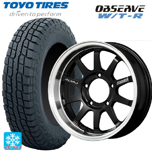 在庫有 スズキ ジムニーシエラ(74系)用 225/75R16 103/100Q トーヨー オブザーブ W/T-R レイズ A LAP(エーラップ)J # BD 新品スタッドレスタイヤホイール 4本セット