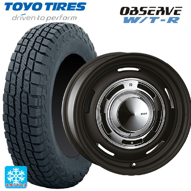 ジープ チェロキー(KL系)用 245/65R17 111Q XL トーヨー オブザーブ W/T-R クリムソン ディーン クロスカントリー マットブラック 新品スタッドレスタイヤホイール 4本セット