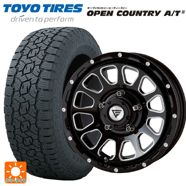 在庫有 225/70R16 103H トーヨー オープンカントリー AT3 ブラックレター エクシズルライン デルタフォース オーバル # ブラックマシニング 16-5.5J 国産車用 サマータイヤホイール4本セット