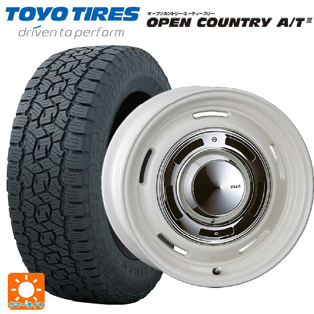 225/70R16 103H トーヨー オープンカントリー AT3 ブラックレター クリムソン ディーン クロスカントリー マーガレットホワイト 16-5.5J 国産車用 サマータイヤホイール4本セット