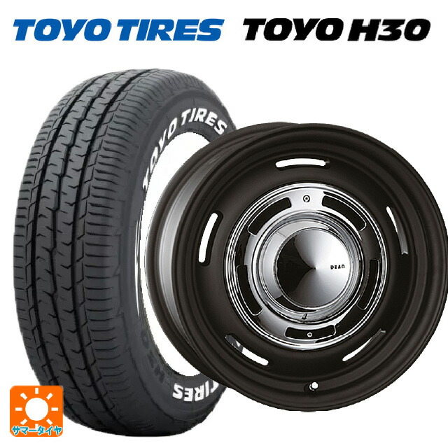 シトロエン ベルランゴ(K9C)用 215/65R16 109/107R トーヨー H30 ホワイトレター クリムソン ディーン クロスカントリー マットブラック 新品サマータイヤホイール 4本セット