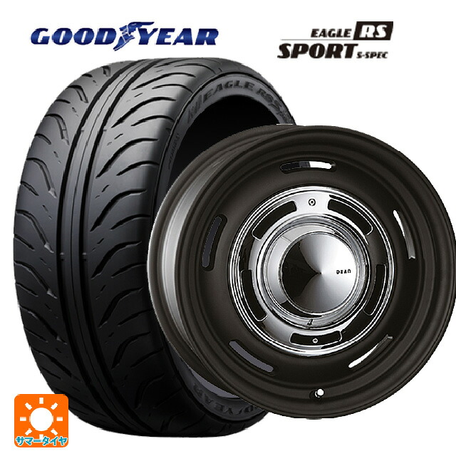 225/40R18 88W グッドイヤー イーグル RS スポーツ S-スペック クリムソン ディーン クロスカントリー マットブラック 18-8J 国産車用 サマータイヤホイール4本セット