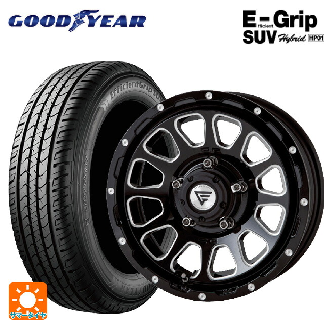 175/80R16 91S グッドイヤー エフィシェントグリップSUV HP01 エクシズルライン デルタフォース オーバル # ブラックマシニング 16-5.5J 国産車用 サマータイヤホイール4本セット｜タイヤホイール専門店コニシタイヤ 102,855円