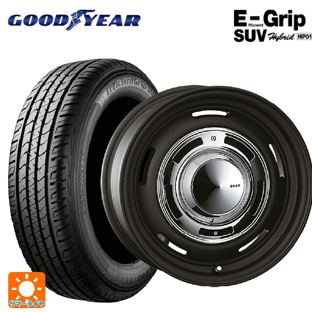 トヨタ ランドクルーザー300(300系)用 265/65R18 114V グッドイヤー エフィシェントグリップSUV HP01 クリムソン ディーン クロスカントリー マットブラック 新品サマータイヤホイール 4本セット