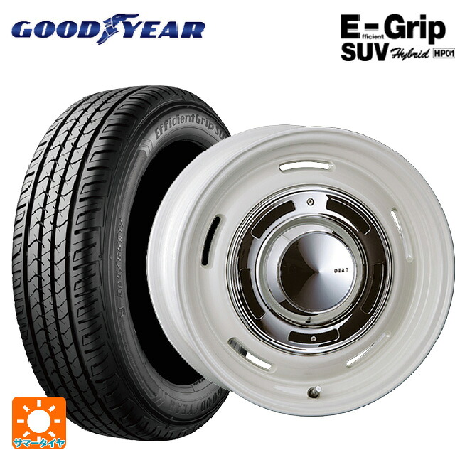 トヨタ ランドクルーザー300(300系)用 265/65R18 114V グッドイヤー エフィシェントグリップSUV HP01 クリムソン ディーン クロスカントリー マーガレットホワイト 新品サマータイヤホイール 4本セット
