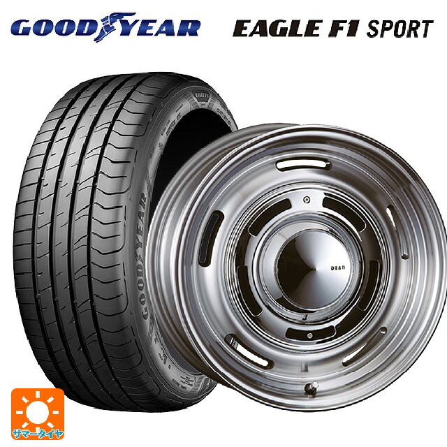 195/50R16 84V グッドイヤー イーグルF1 スポーツ クリムソン ディーン クロスカントリー バーニッシュグレー 16-6J 国産車用 サマータイヤホイール4本セット 106,123円