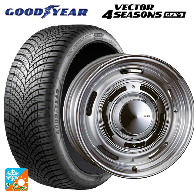 215/60R16 99V XL グッドイヤー ベクター4シーズンズ ジェン3 クリムソン ディーン クロスカントリー バーニッシュグレー 16-6.5J 国産車用 オールシーズンタイヤホイール4本セット 116,600円