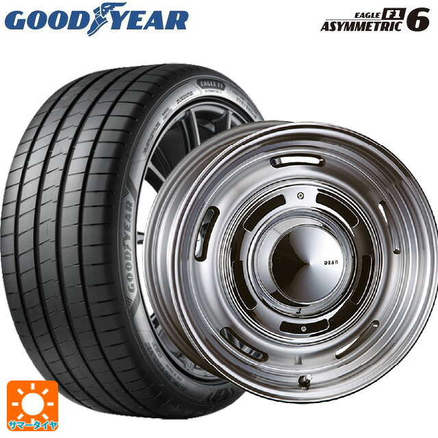 235/45R18 98Y XL グッドイヤー イーグル F1 アシメトリック6 クリムソン ディーン クロスカントリー バーニッシュグレー 18-8J 国産車用 サマータイヤホイール4本セット