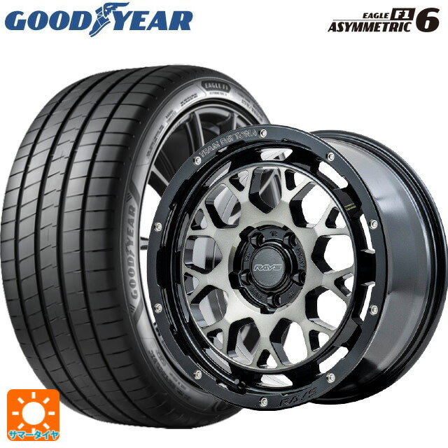 235/60R18 107W XL グッドイヤー イーグル F1 アシメトリック6 レイズ チームデイトナ M9+ BEL 18-7.5J 国産車用 サマータイヤホイール4本セット