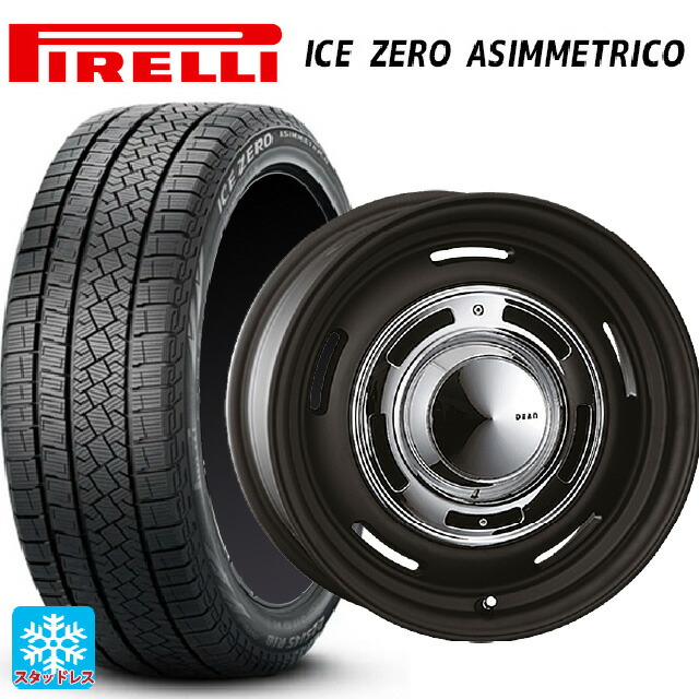 ホンダ ステップワゴン(RP6~8)用 2024年製 205/60R16 96H XL ピレリ アイスゼロ アシンメトリコ 正規品 # クリムソン ディーン クロスカントリー マットブラック 新品スタッドレスタイヤホイール 4本セット|タイヤホイール専門店コニシタイヤ