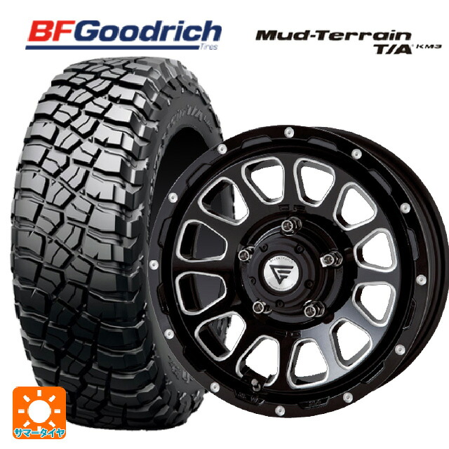 スズキ ジムニーシエラ(74系)用 225/75R16 115/112Q BFグッドリッチ マッドテレーン TA KM3 ブラックレター 正規品 エクシズルライン デルタフォース オーバル ブラックマシニング 新品サマータイヤホイール 5本セット|タイヤホイール専門店コニシタイヤ