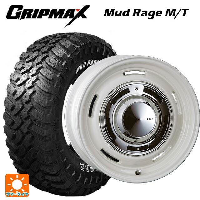 ミツビシ デリカD5(チューナーサイズ)(3DA系)用 2022年製 235/70R16 106Q グリップマックス マッドレイジ M/T ホワイトレター クリムソン ディーン クロスカントリー マーガレットホワイト 新品サマータイヤホイール 4本セット