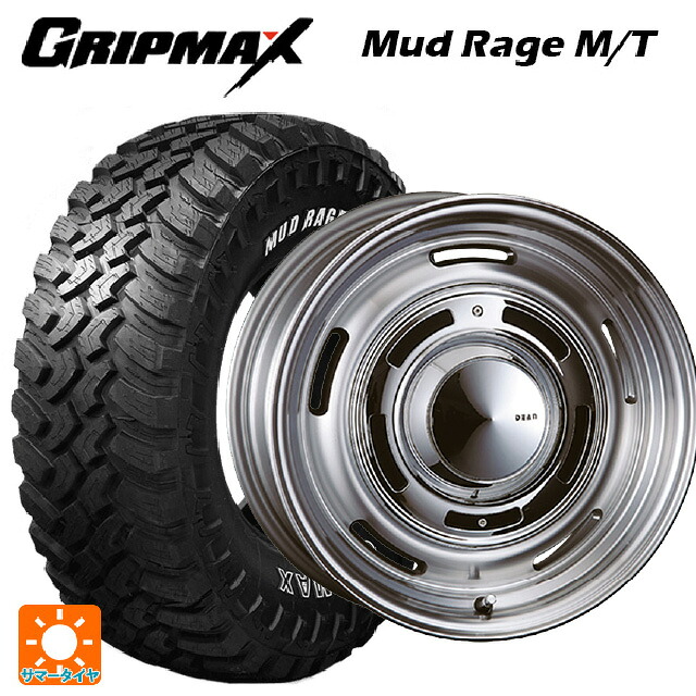 スズキ ジムニーノマド(JC74W)用 2022年製 235/70R16 106Q グリップマックス マッドレイジ M/T ホワイトレター クリムソン ディーン クロスカントリー バーニッシュグレー 新品サマータイヤホイール 4本セット